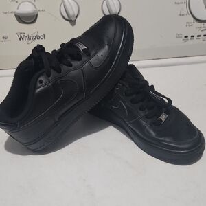 Nike Air Force 1 Size 6y All Black